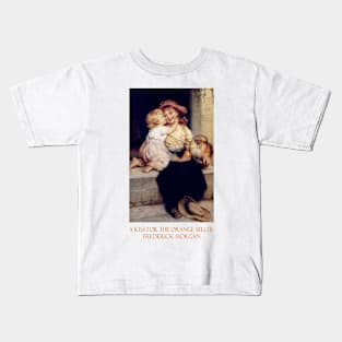 A Kiss for the Orange Seller by Frederick Morgan Kids T-Shirt